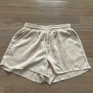 NWOT Edikted Champagne Shorts
